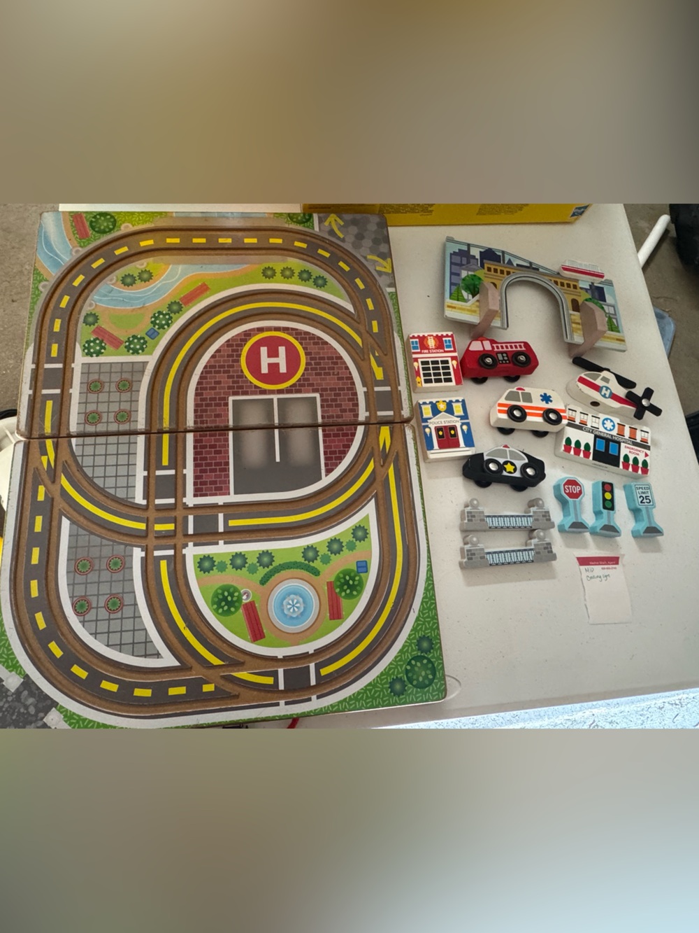 Melissa and Doug Wooden Take Along Town
